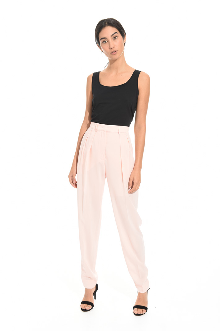 Long georgette trousers Diffusione Tessile Long georgette trousers Diffusione Tessile