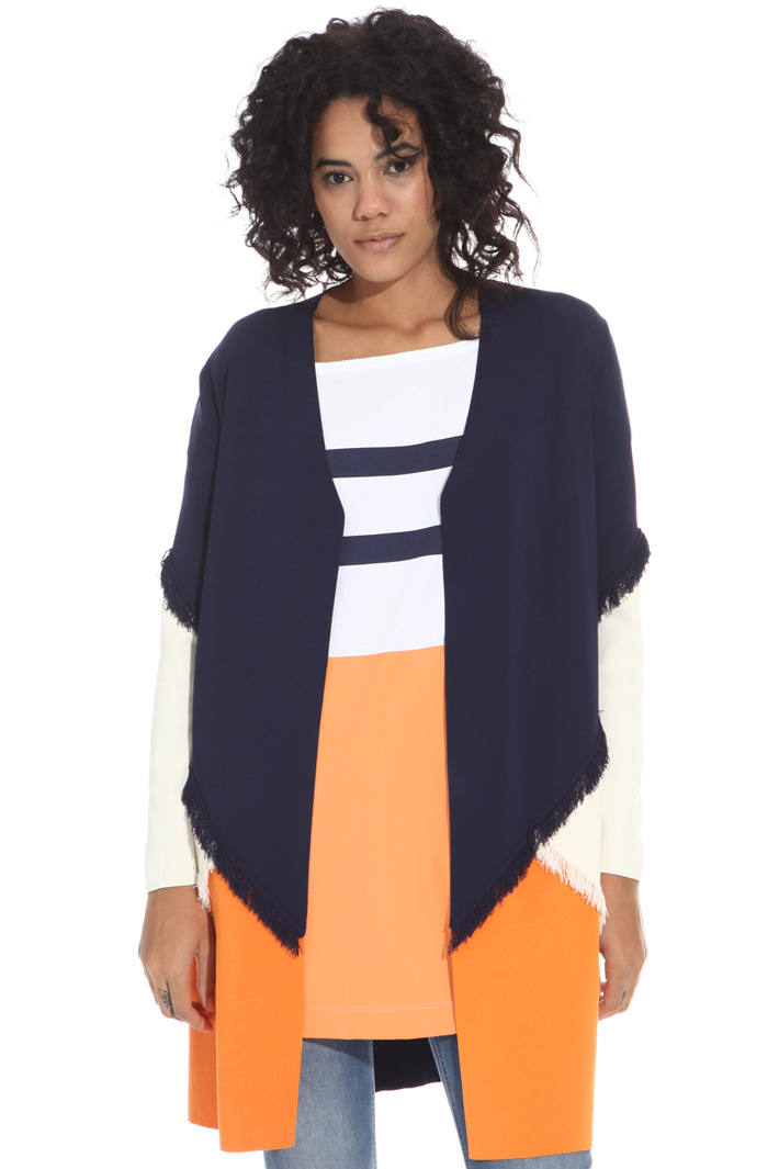 Cardigan in viscosa con frange Intrend Cardigan in viscosa con frange Intrend