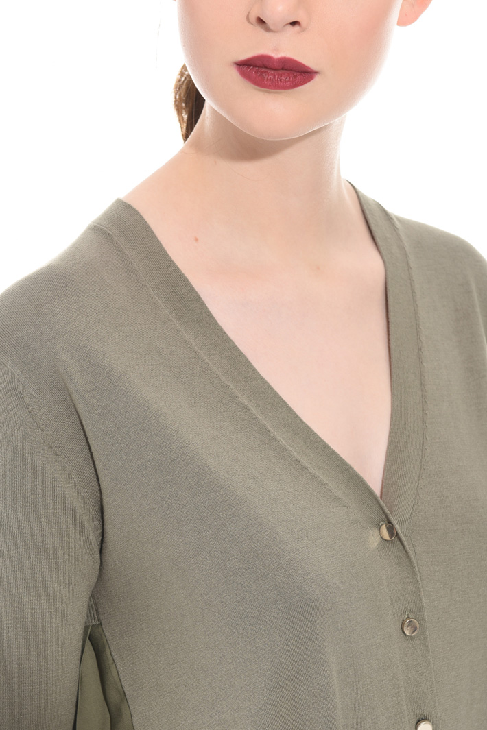 Pleated back cardigan Intrend Pleated back cardigan Intrend