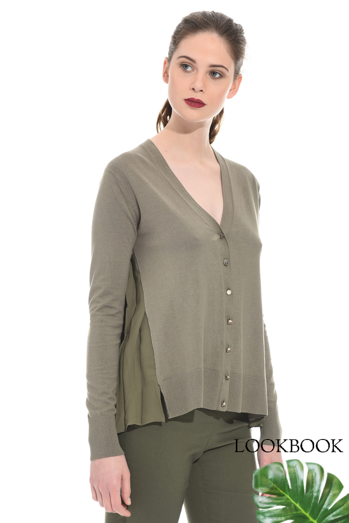 Pleated back cardigan Intrend Pleated back cardigan Intrend