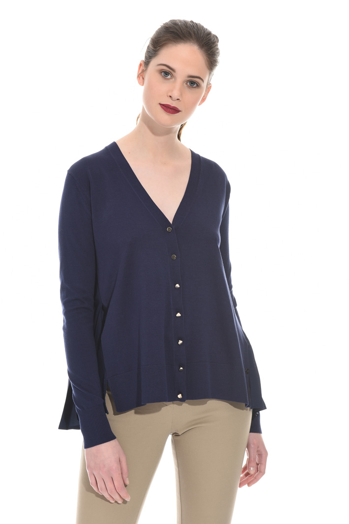 Pleated back cardigan Intrend Pleated back cardigan Intrend