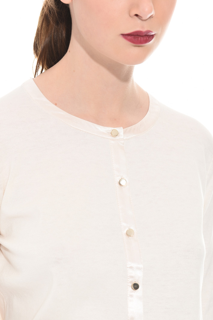Satin trim shrug Intrend Satin trim shrug Intrend