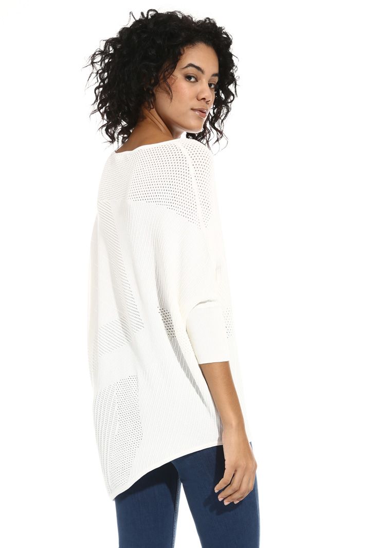 Asymmetrical mesh sweater Intrend Asymmetrical mesh sweater Intrend