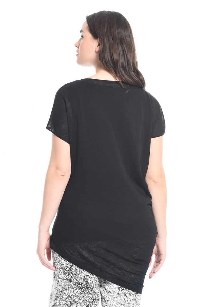 Maglia asimmetrica in lino Intrend Maglia asimmetrica in lino Intrend