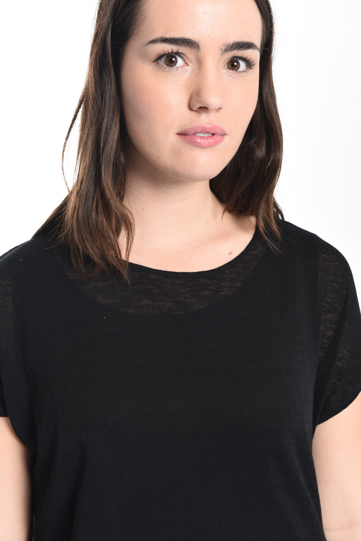 Maglia asimmetrica in lino Intrend Maglia asimmetrica in lino Intrend