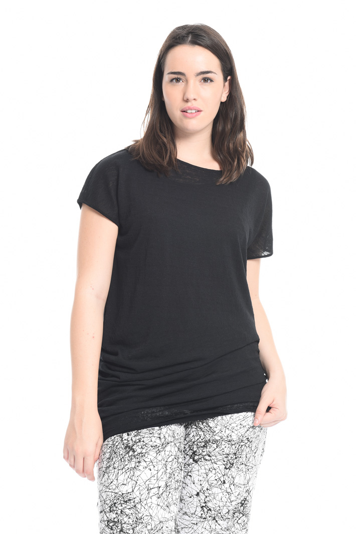 Maglia asimmetrica in lino Intrend Maglia asimmetrica in lino Intrend