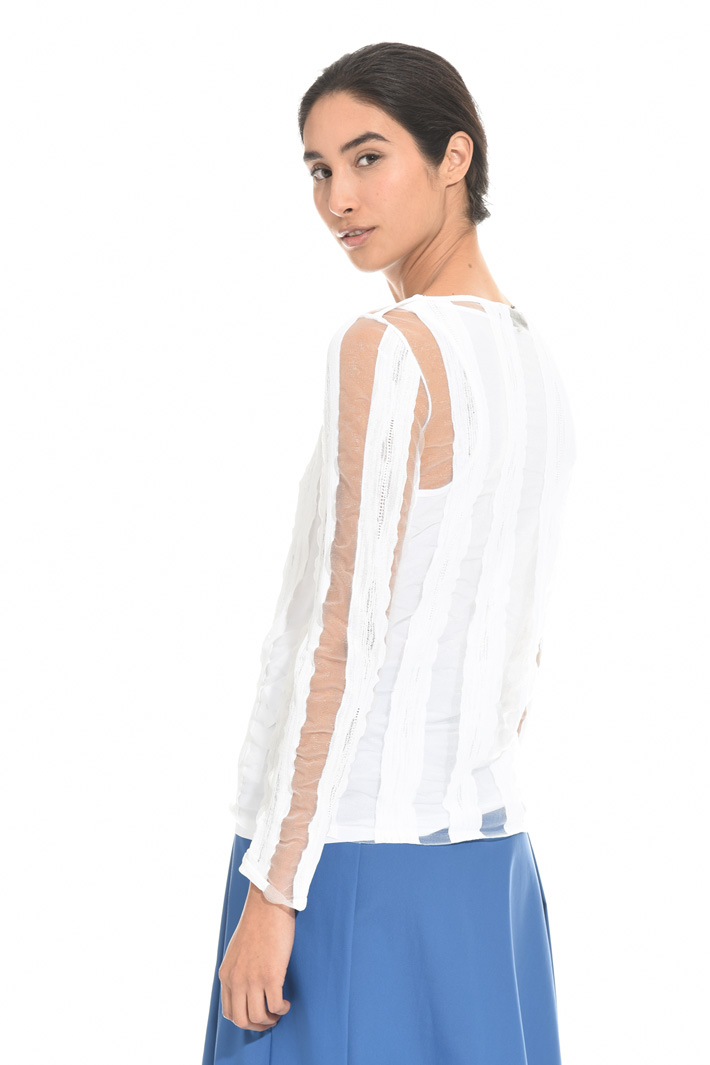 Sheer striped sweater Intrend Sheer striped sweater Intrend