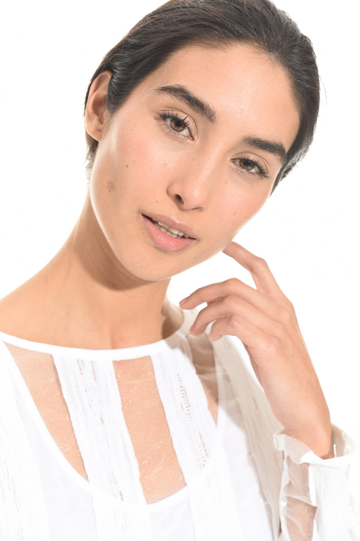 Sheer striped sweater Intrend Sheer striped sweater Intrend