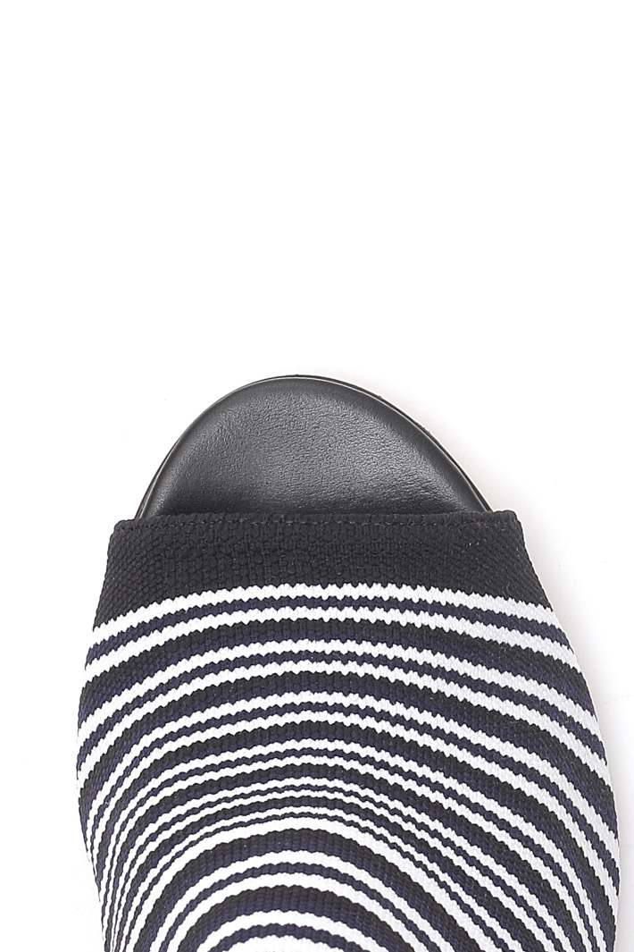 Open toe heeled sabot Diffusione Tessile Open toe heeled sabot Diffusione Tessile