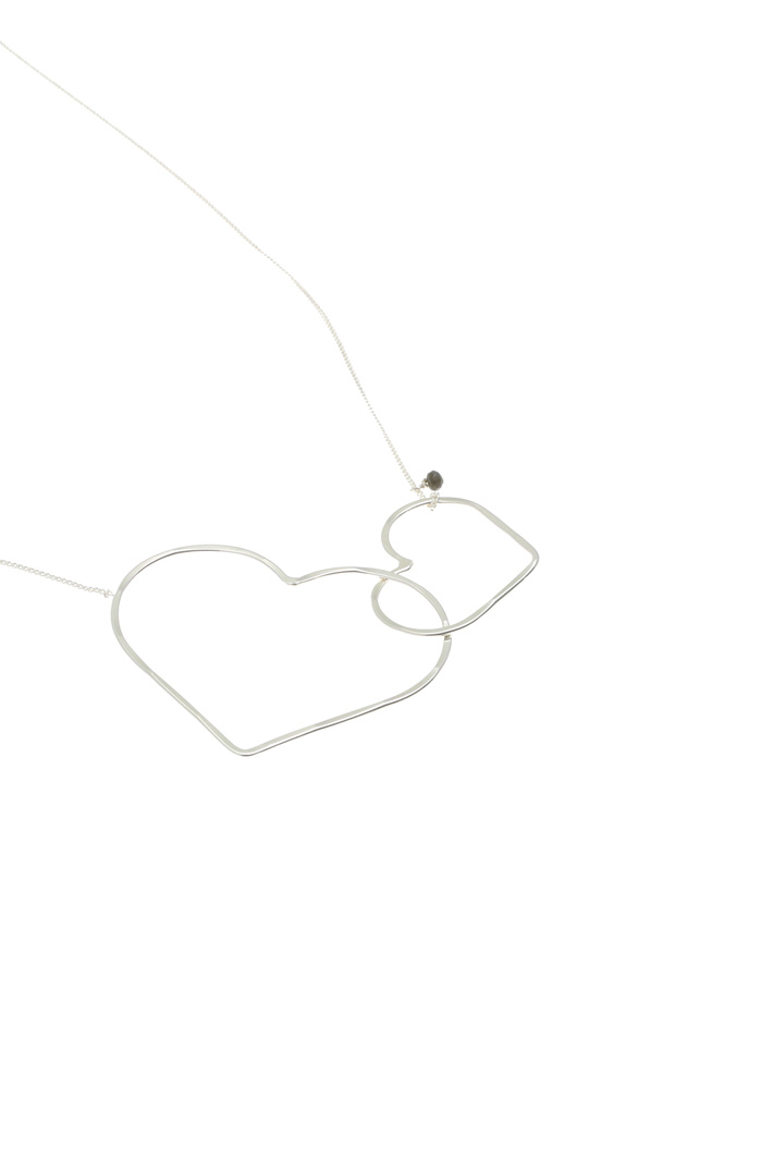 Heart silver necklace Diffusione Tessile Heart silver necklace Diffusione Tessile