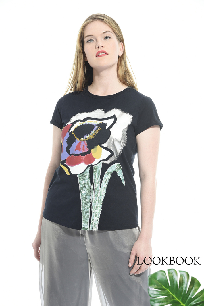 Printed jersey T-shirt Intrend Printed jersey T-shirt Intrend