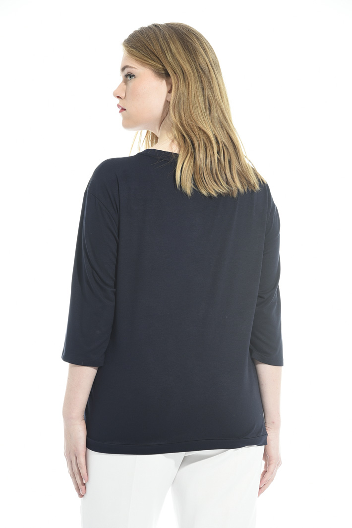 T-shirt in jersey and crepe Intrend T-shirt in jersey and crepe Intrend