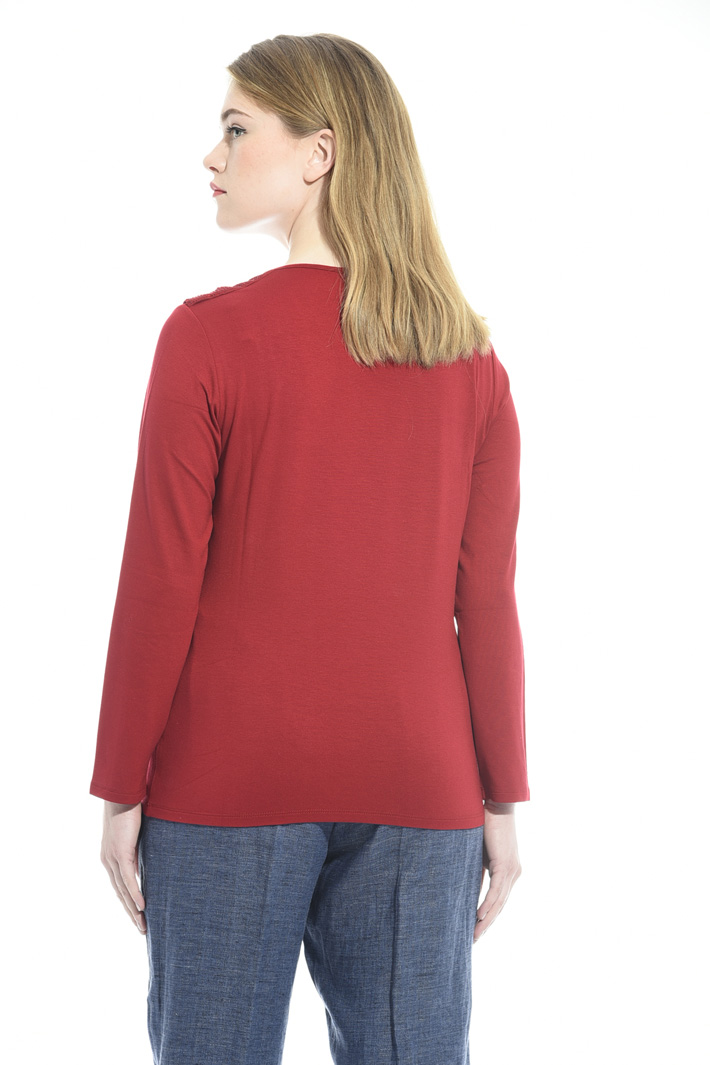 T-shirt con fiocco e strass Intrend T-shirt con fiocco e strass Intrend