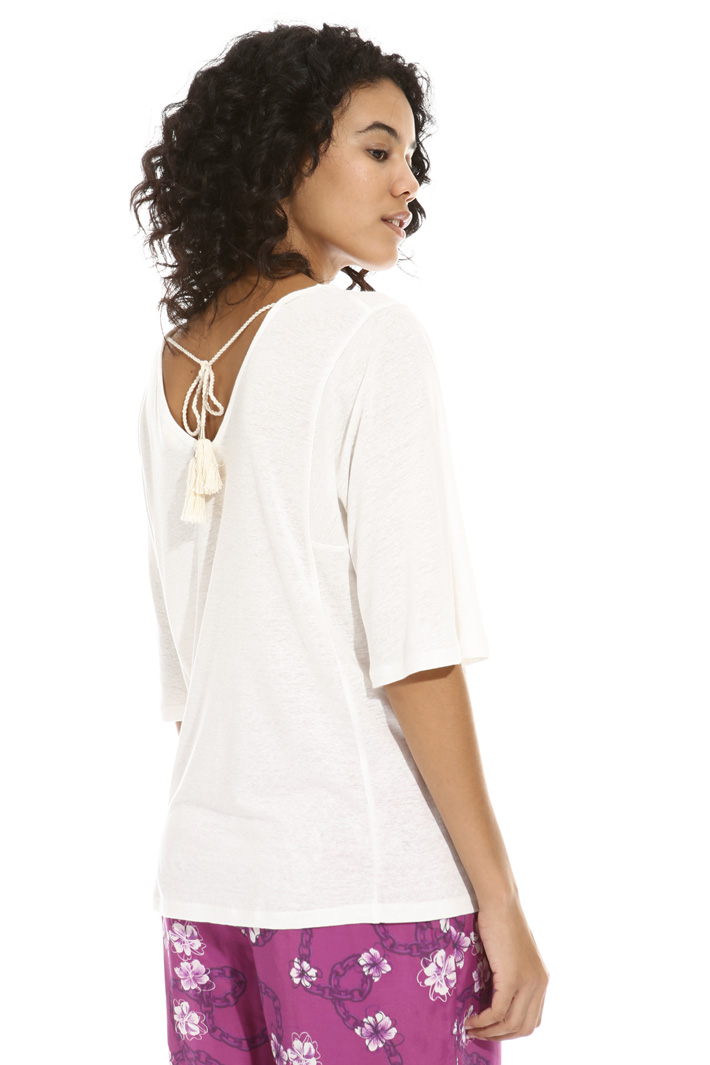 Linen jersey T-shirt Intrend Linen jersey T-shirt Intrend
