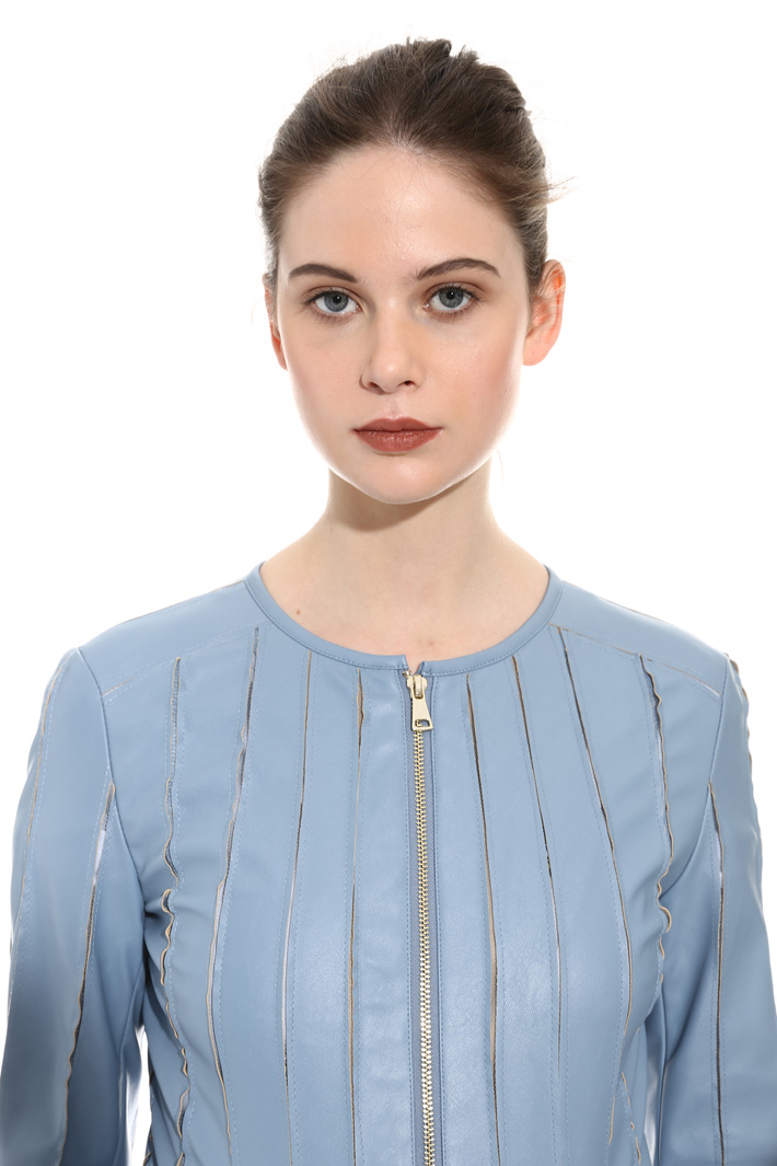 Fitted leatherette jacket Intrend Fitted leatherette jacket Intrend