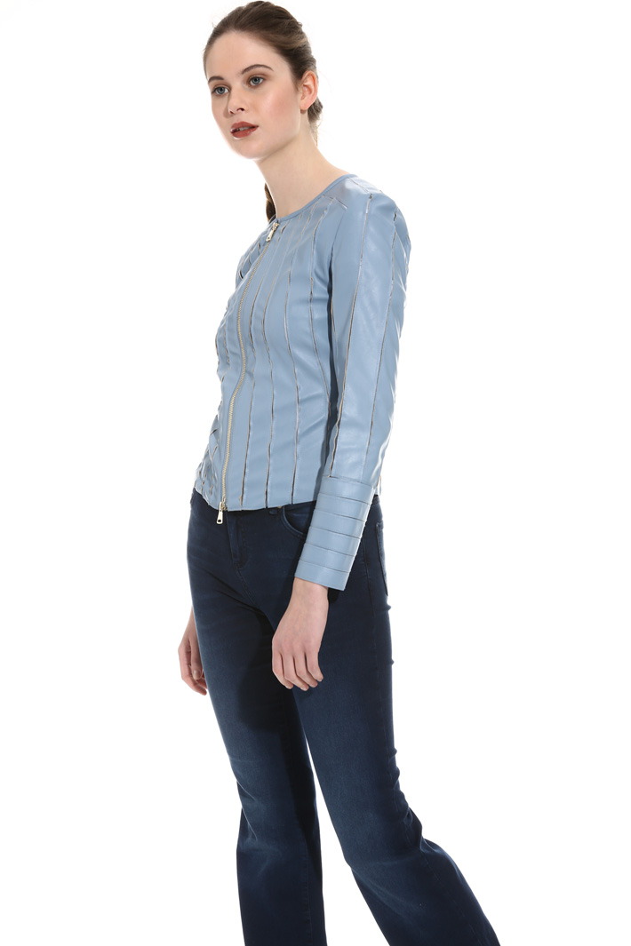 Fitted leatherette jacket Intrend Fitted leatherette jacket Intrend