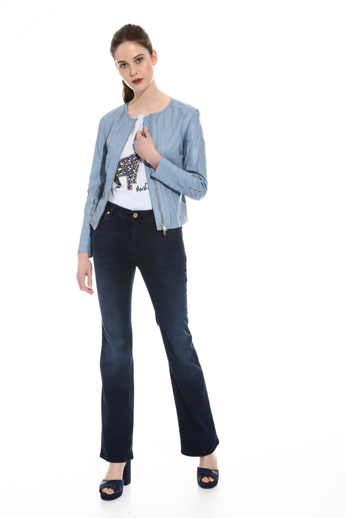Fitted leatherette jacket Intrend Fitted leatherette jacket Intrend