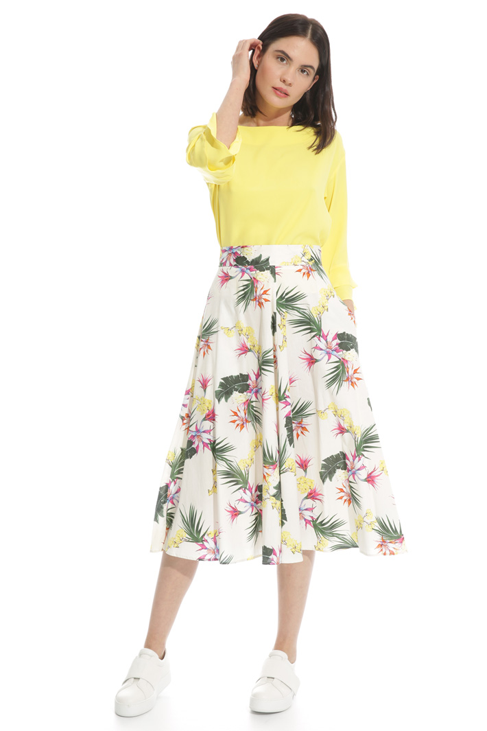 Midi skirt with pockets Intrend Midi skirt with pockets Intrend