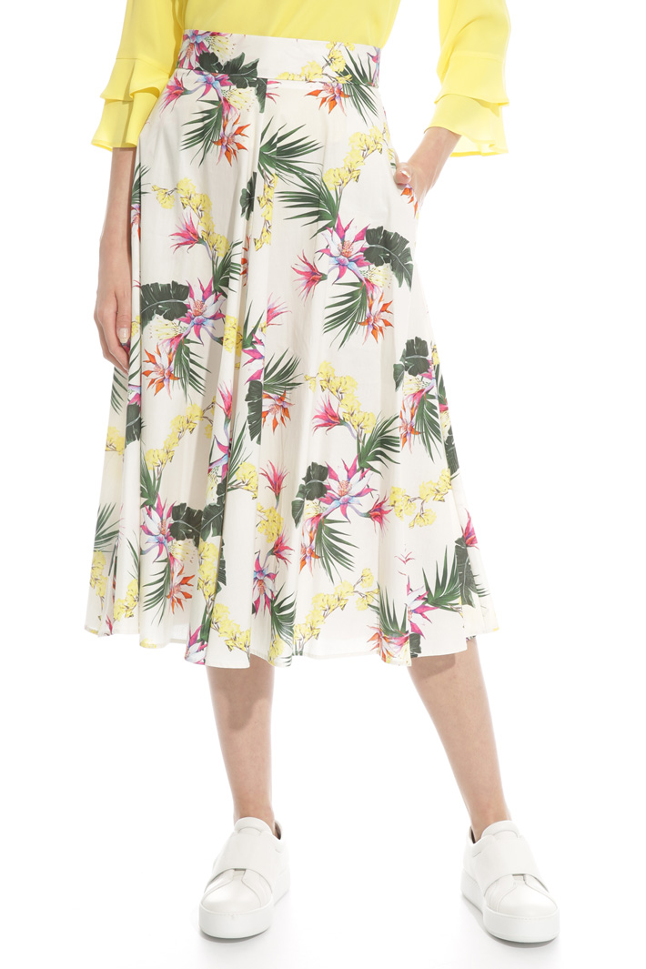 Midi skirt with pockets Intrend Midi skirt with pockets Intrend