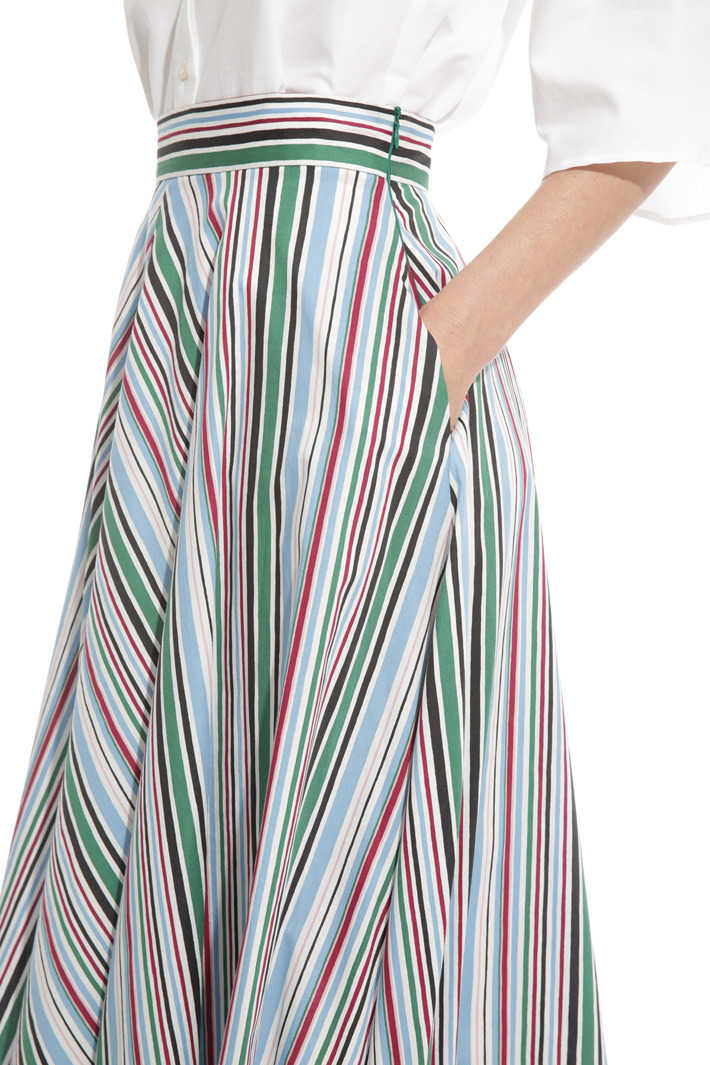 Printed midi skirt Intrend Printed midi skirt Intrend