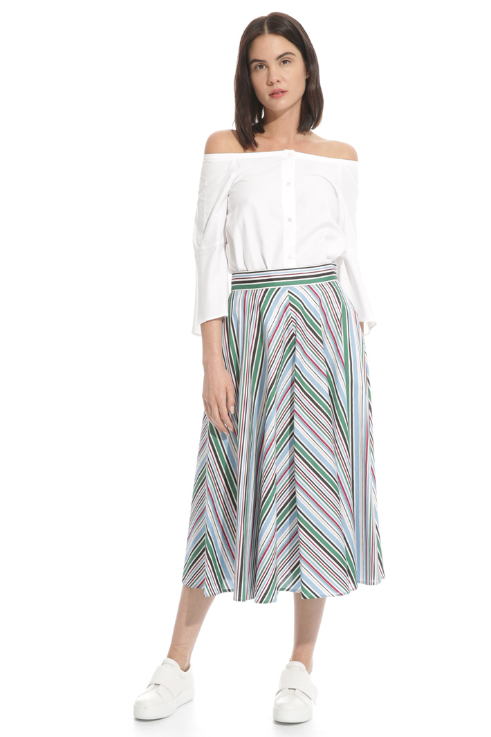 Printed midi skirt Intrend Printed midi skirt Intrend