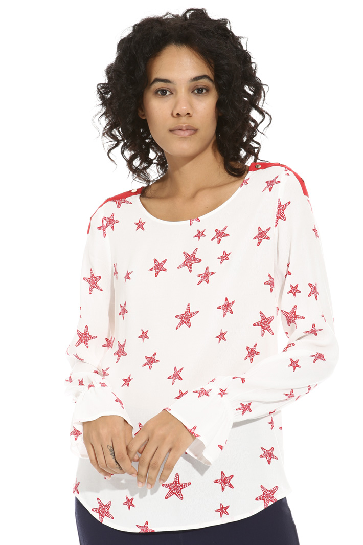 Blusa in fluido crepe Intrend Blusa in fluido crepe Intrend