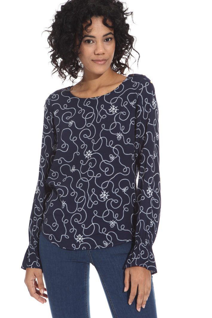 Blusa in fluido crepe Intrend Blusa in fluido crepe Intrend