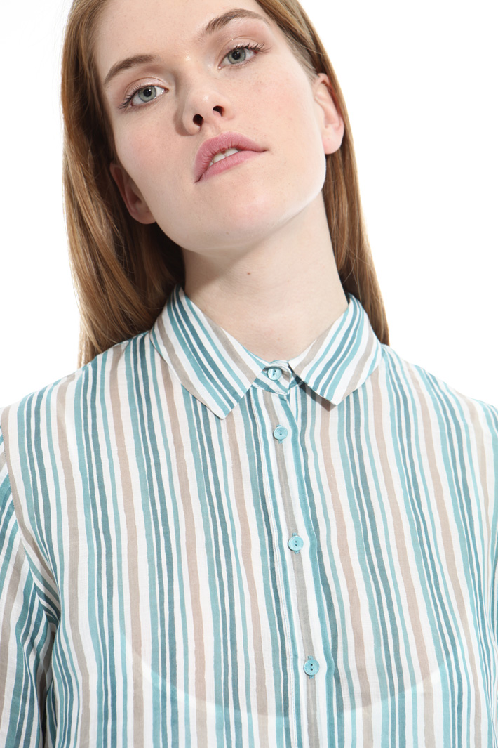 Printed linen shirt Intrend Printed linen shirt Intrend