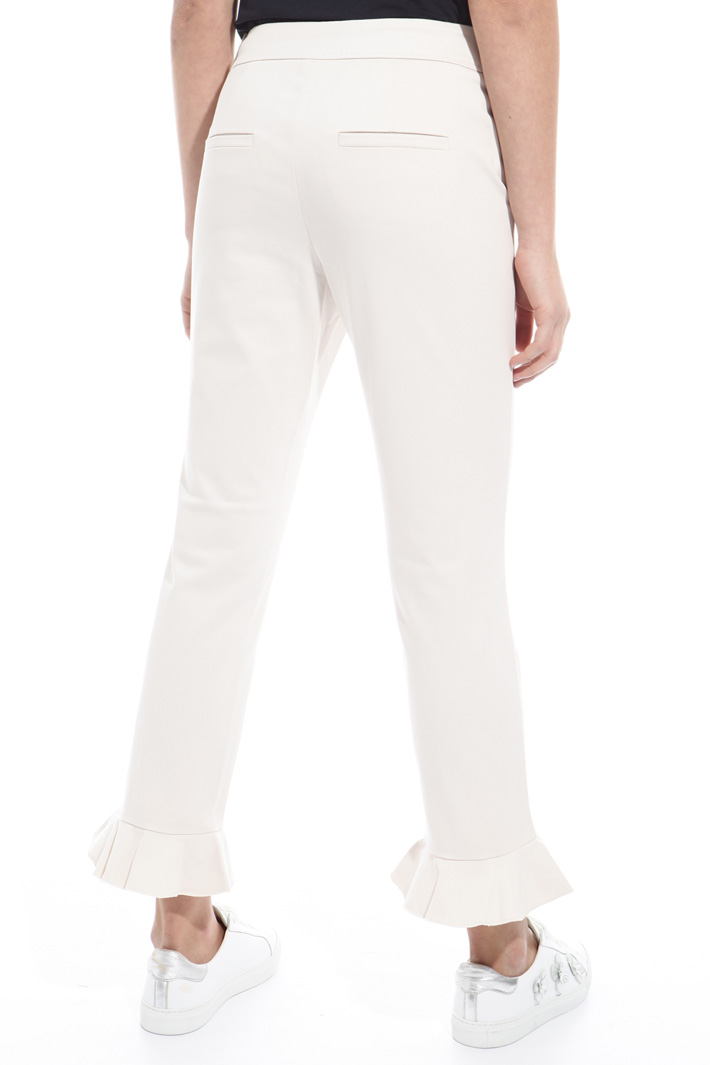Frilled hem trousers Intrend Frilled hem trousers Intrend
