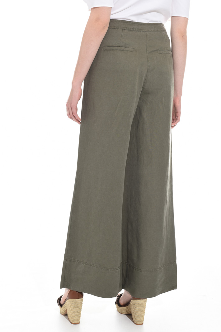 Wide-leg linen blend trousers Intrend Wide-leg linen blend trousers Intrend