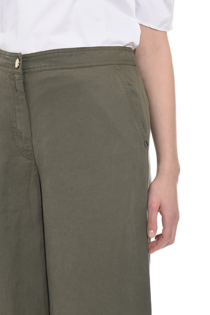 Wide-leg linen blend trousers Intrend Wide-leg linen blend trousers Intrend