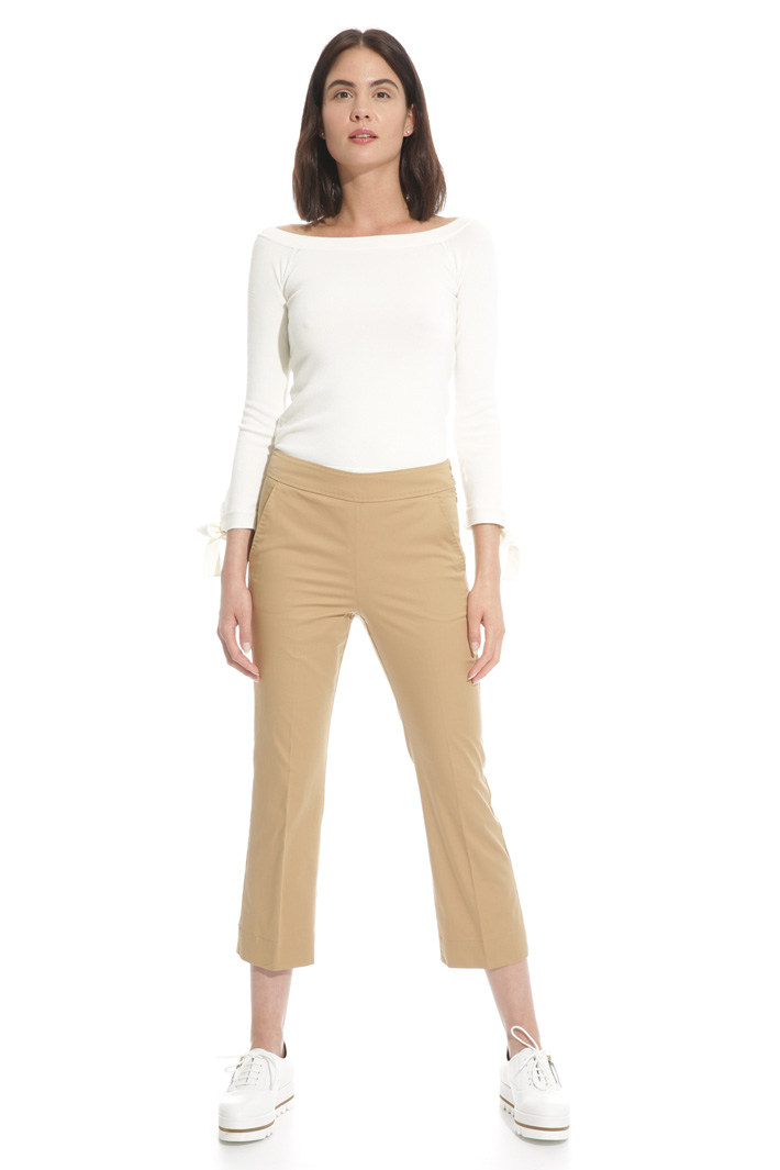 Flared cotton trousers Intrend Flared cotton trousers Intrend