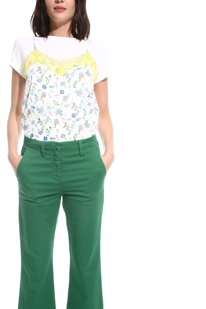 Flared satin trousers Intrend Flared satin trousers Intrend