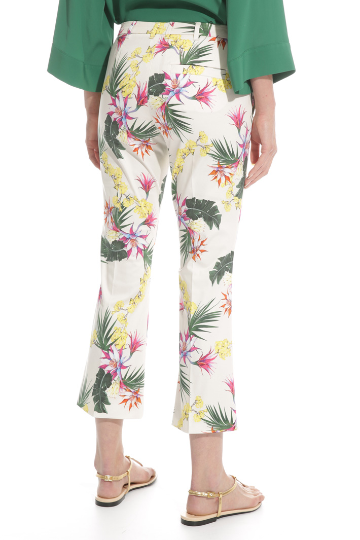 Printed cotton trousers Intrend Printed cotton trousers Intrend