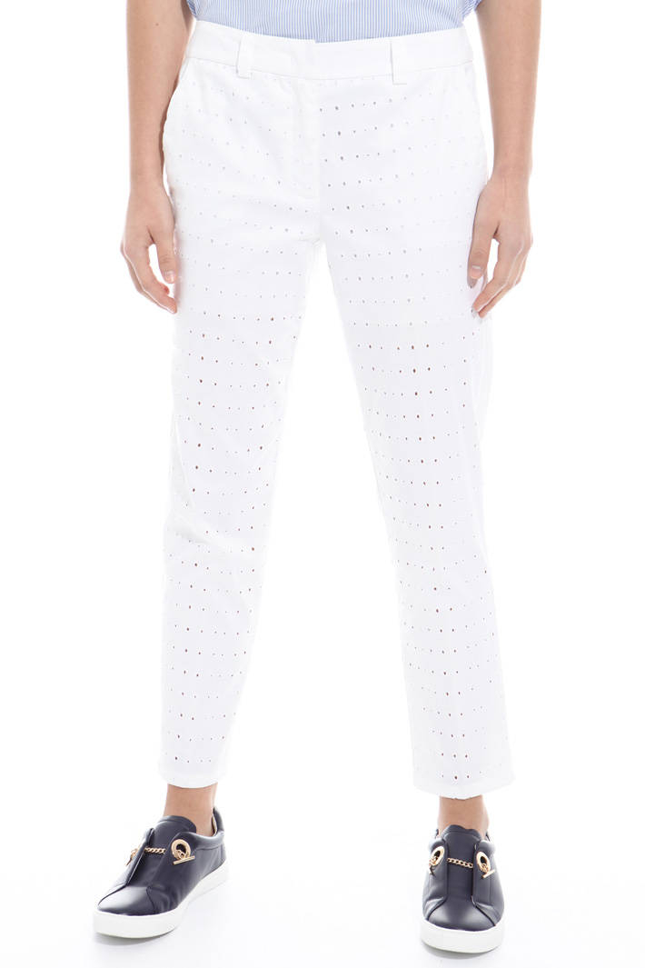 Broderie anglaise trousers Intrend Broderie anglaise trousers Intrend