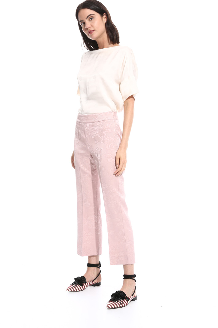 Straight-leg jacquard trousers Intrend Straight-leg jacquard trousers Intrend
