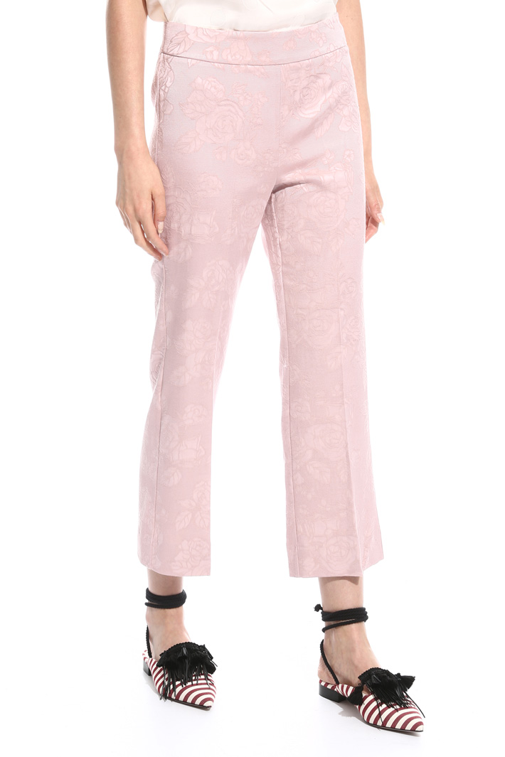 Straight-leg jacquard trousers Intrend Straight-leg jacquard trousers Intrend