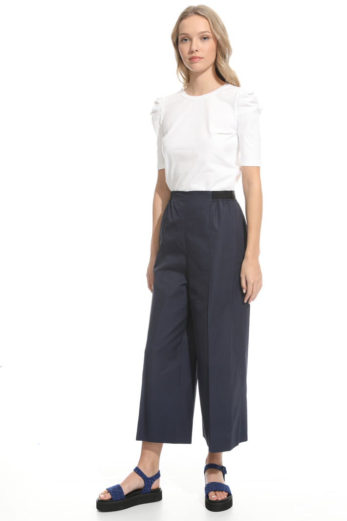 Flared poplin trousers Intrend Flared poplin trousers Intrend