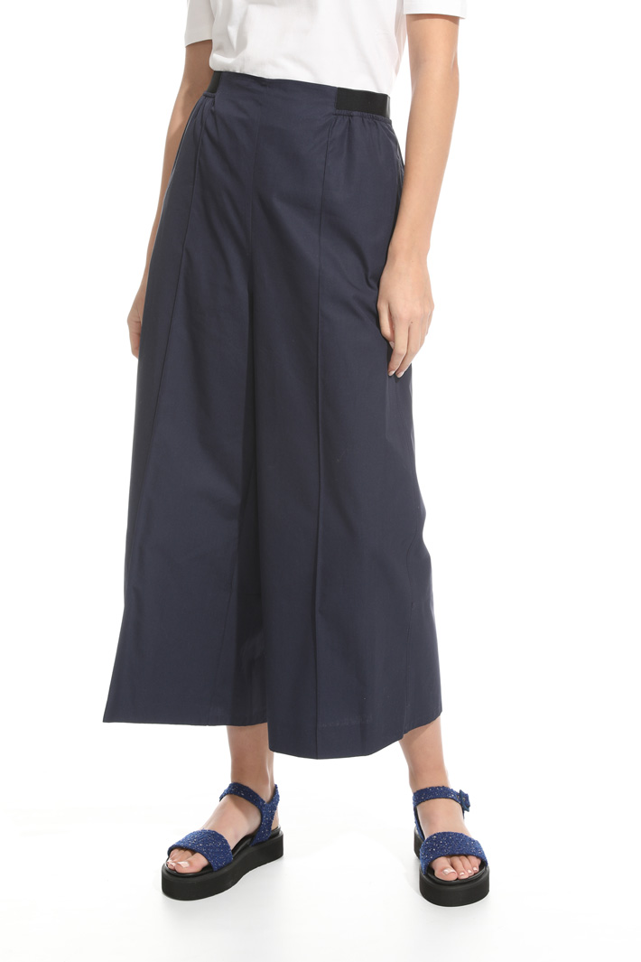 Flared poplin trousers Intrend Flared poplin trousers Intrend