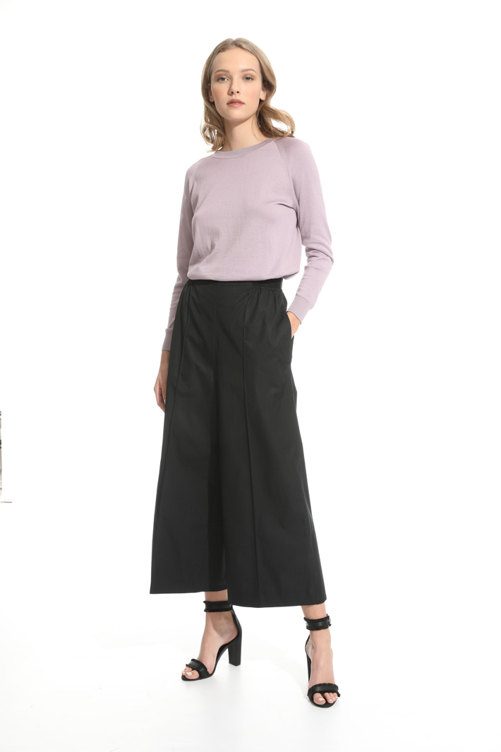 Flared poplin trousers Intrend Flared poplin trousers Intrend