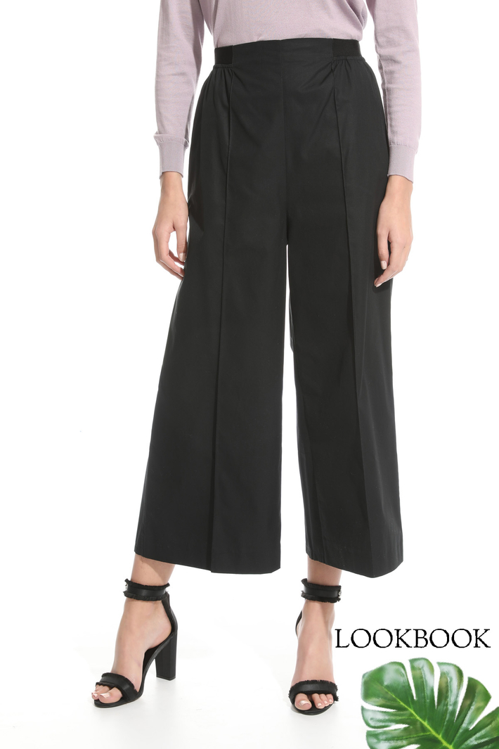 Flared poplin trousers Intrend Flared poplin trousers Intrend