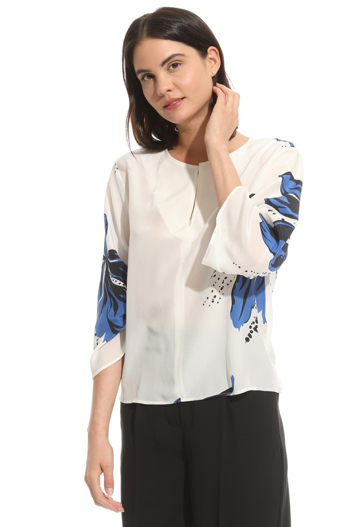 Blusa in crepe stampata Intrend Blusa in crepe stampata Intrend