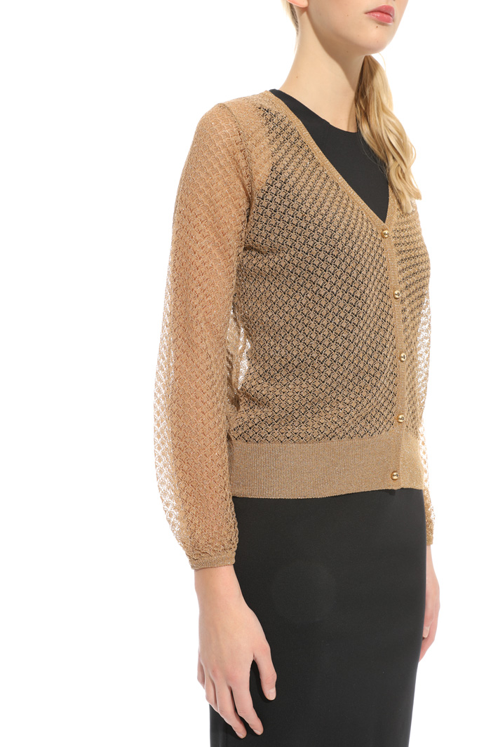 Lace-effect lurex cardigan Intrend Lace-effect lurex cardigan Intrend