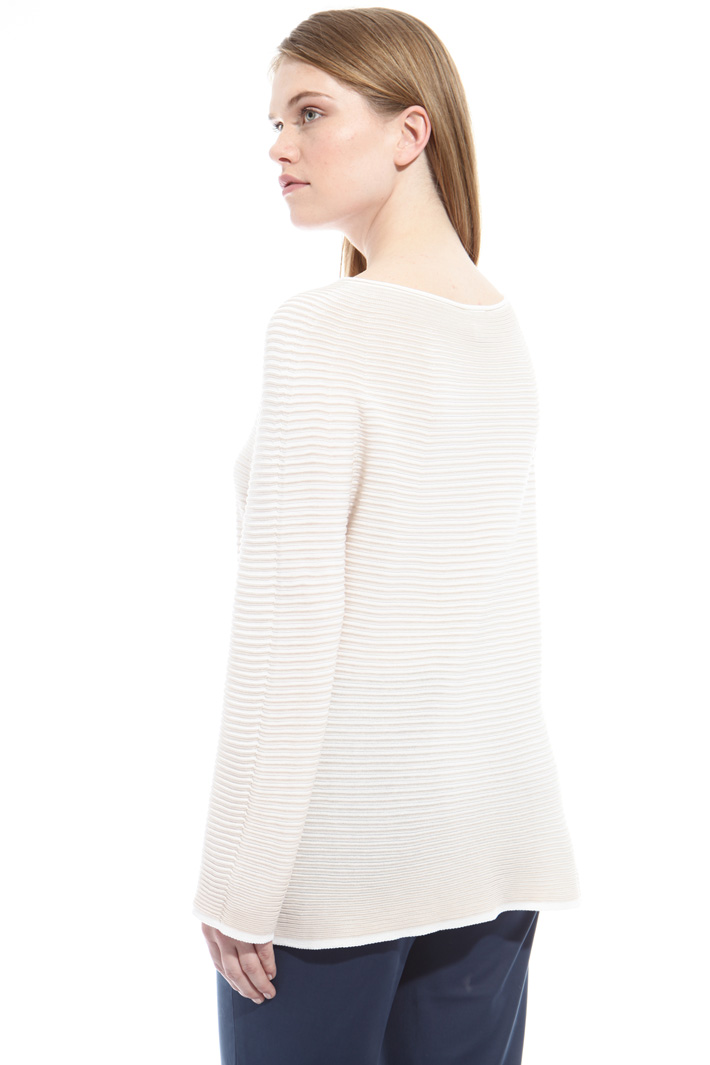 Ribbed cotton sweater Intrend Ribbed cotton sweater Intrend