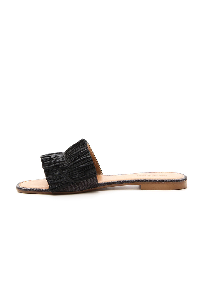 Flat rafia slipper Diffusione Tessile Flat rafia slipper Diffusione Tessile