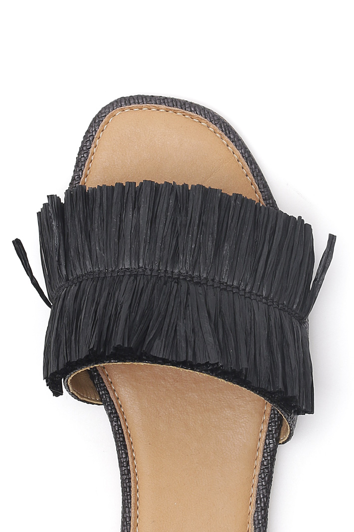 Flat rafia slipper Diffusione Tessile Flat rafia slipper Diffusione Tessile