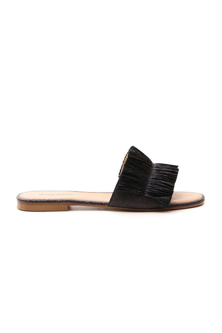 Flat rafia slipper Diffusione Tessile Flat rafia slipper Diffusione Tessile