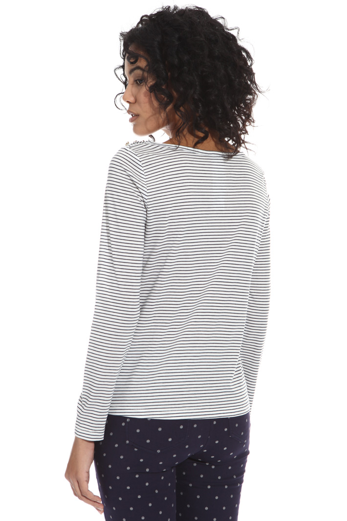 T-shirt in jersey tinto filo Intrend T-shirt in jersey tinto filo Intrend