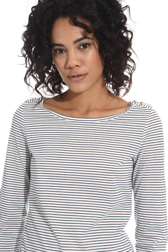 T-shirt in jersey tinto filo Intrend T-shirt in jersey tinto filo Intrend