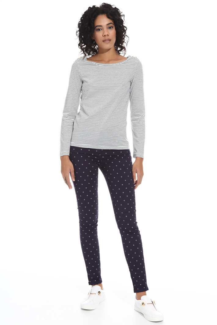 T-shirt in jersey tinto filo Intrend T-shirt in jersey tinto filo Intrend